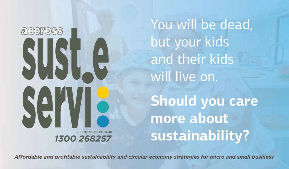 Sustainability: You will be dead, but your kids and their kids will live on. Should you care?